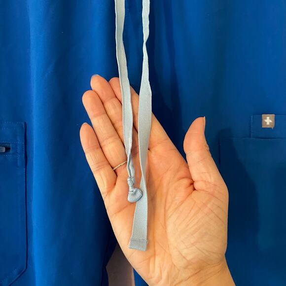 FIGS Women's size Small Tall Royal Blue Yola Skinny High Waisted Scrub Pants - Picture 10 of 10